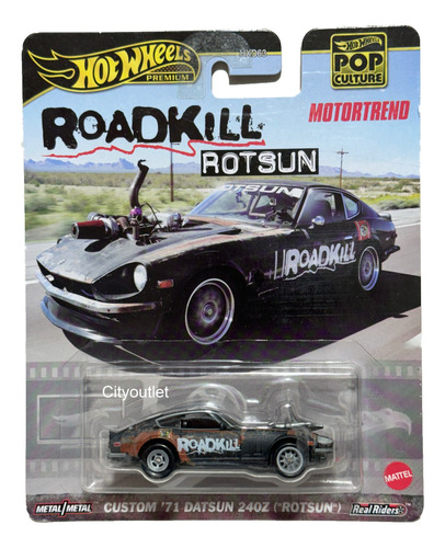 Hot Wheels Custom 71 Datsun 240z (rotsun) Roadkill Premium