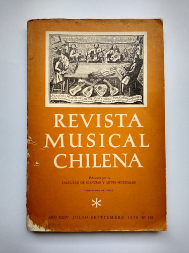 Publicación Revista Musical Chilena 112 1970