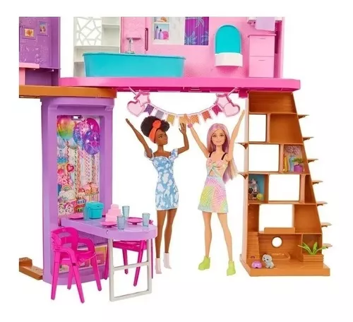 Playset Barbie - 90 Cm - Casa da Barbie - Casa Malibu - Mattel