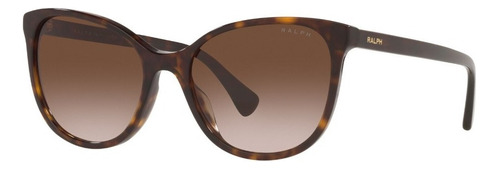 Óculos de sol para adultos Ralph Lauren General RA5282u, design não aplicável com moldura de acetato de Havana, lente marrom clássica, haste Havana