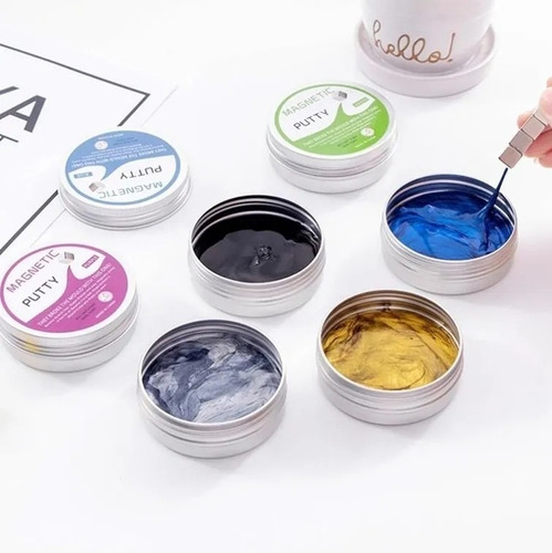 Imagen 2 de 9 de Juguetes Para Niños De Plastilina Magnética 6pcs
