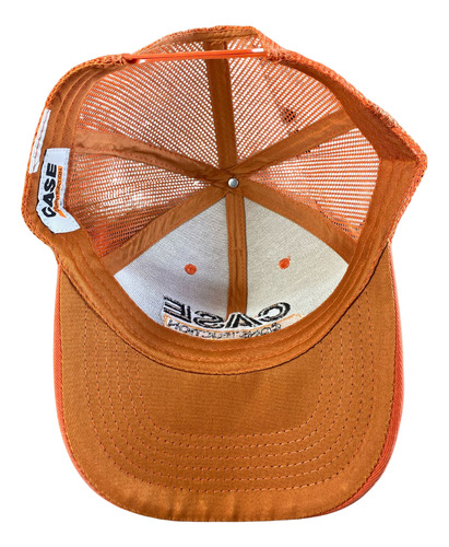 Gorra Estilo Case Construction Naranja Malla Ajustable Cs003 Naranja Único