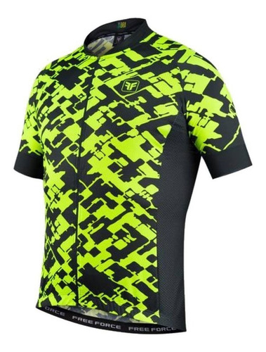 Camisa Freeforce Masculina Sport Runway Preta E Amarela