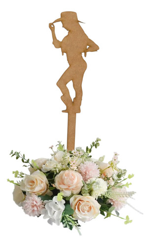 Centro De Mesa Vaquerita Mdf 12 Pz Natural