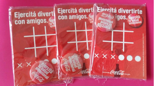 Postales Coca Cola Con Pin Y Ta Te Ti