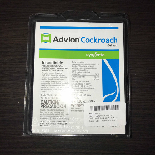 Advion Gel Exterminar Cucarachas Mata Chiripas Original Usa