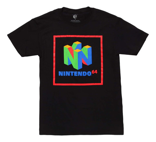 Fifth Sun Camiseta Nintendo 64 Element Para Hombre, Negro, X