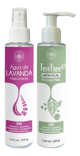 Kit Hidratante: Jabón Tea Tree + Agua De Lavanda Piel Mixta