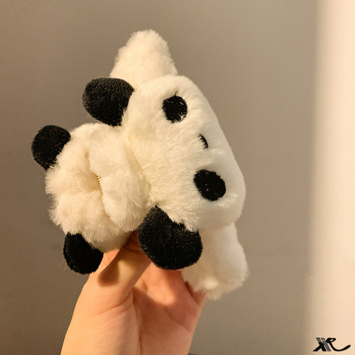 Pinzas Para El Pelo De Peluche Con Forma De Gato Con Forma D