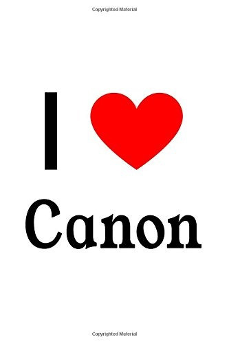 I Love Canon Canon Designer Notebook