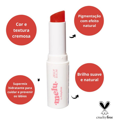 Jelly Balm Melu By Ruby Rose Strawberry 3,2g