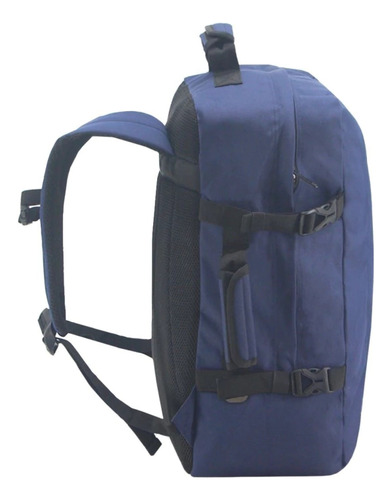 Mochila De Viaje Unicross Color Azul Diseño De La Tela Liso