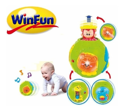 Imagen 6 de 8 de Pelota Didactica Jungla Original Winfun 0778-nl Educando