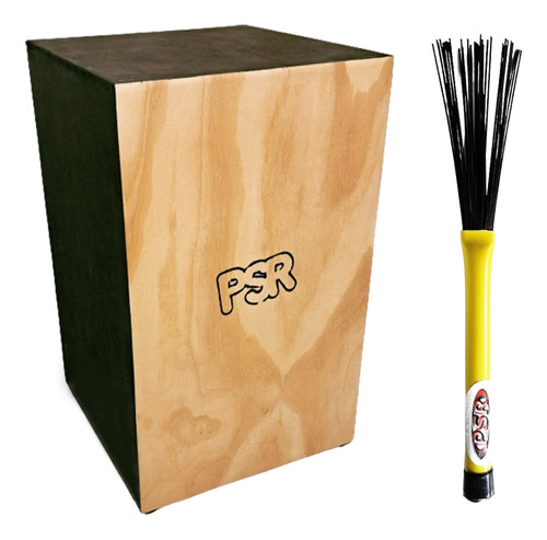 Cajón Peruano Estudio + Escobilla Plástica Psr Accesorios