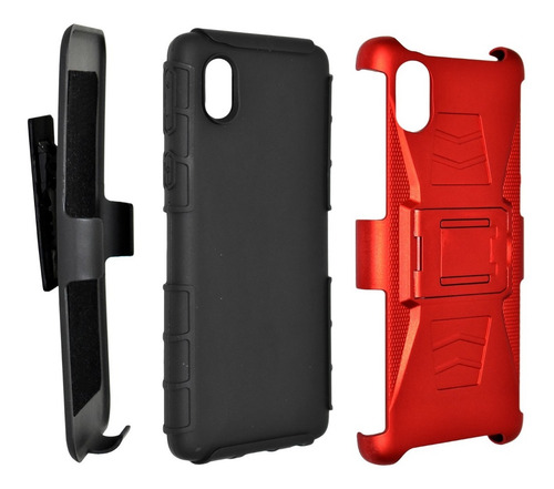 Funda Uso Rudo 3 En 1 Colors Samsung Galaxy A01 Core Sm-a013