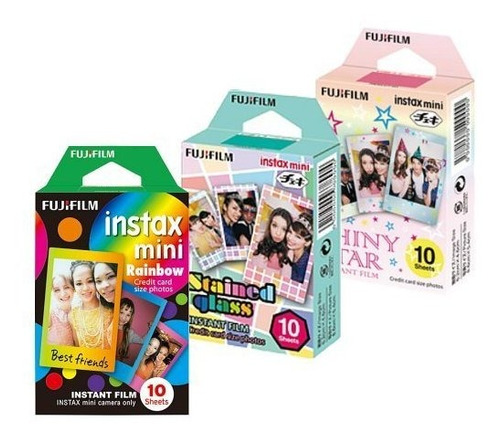 Fujifilm Instax Mini Rainbow   staind Vidrio 