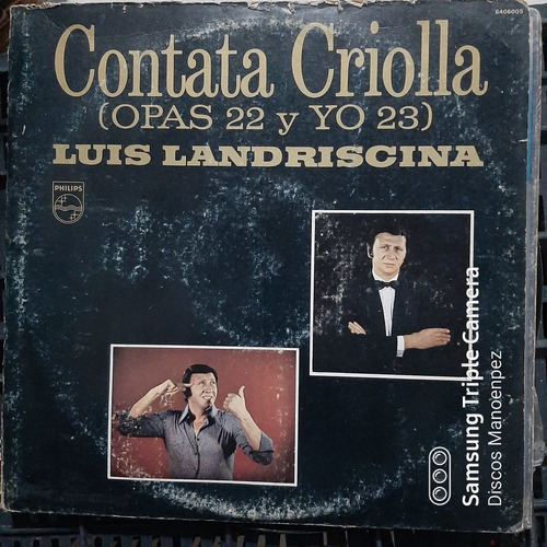 Vinilo Luis Landriscina Contata Criolla Opas 22 Yo 23 F4
