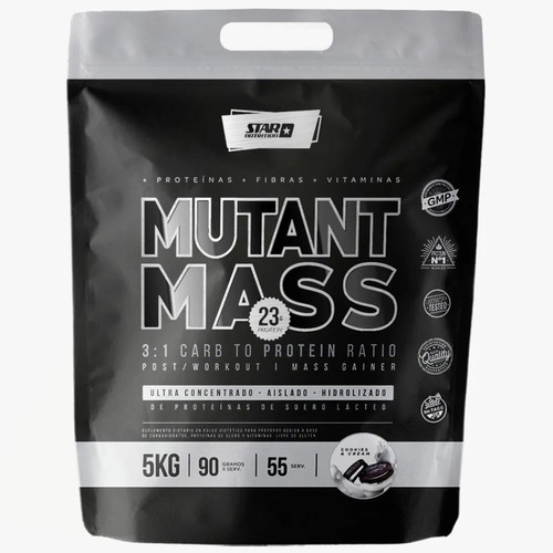 Mutant Mass Star Nutrition Usa 5kg N.o. Ganador Peso Envios Sabor Cookies & Cream