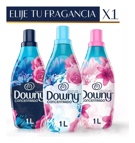 Suavizante Para Ropa Downy 1 Litro - Coleccion Completa Aroma Brisa De Verano