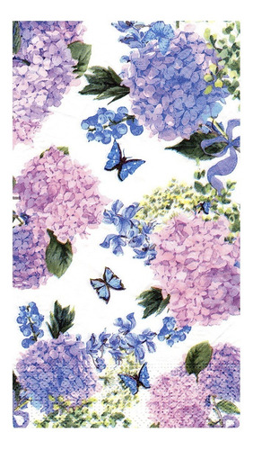 Imagen 2 de 4 de Servilletas Decoupage Set Lilas Y Hortensias
