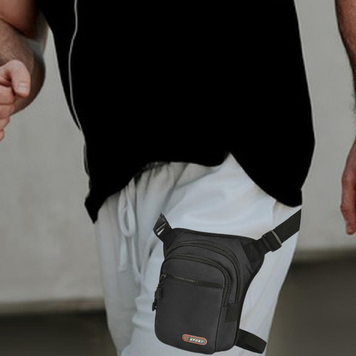Bolsa Para Pierna, Cintura, Muslo, Riñonera Informal, Negro