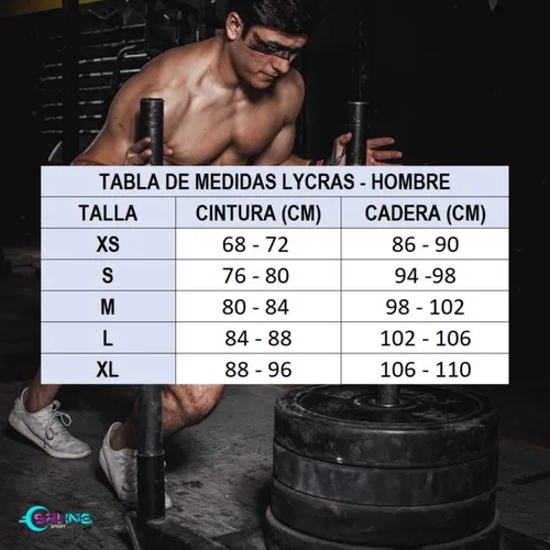 Lycra Deportiva Transpirable - Negro Gris Ref. 8030
