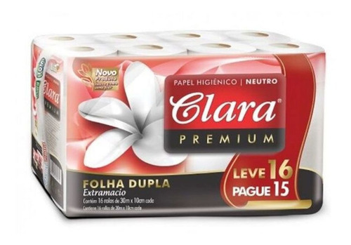 Imagen 2 de 2 de Papel Higiénico Clara Doble Hoja 16 Rollos