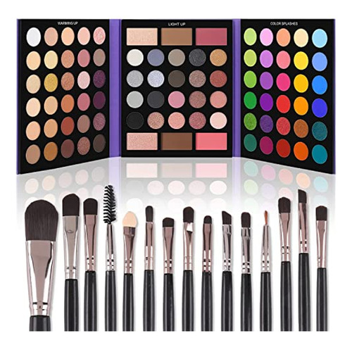 Paleta De Sombras  Ucanbe Paleta De Sombra De Ojos Con 15 Br