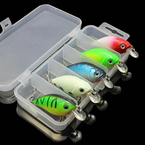 Señuelo Crankbaits En Caja 5 Piezas + 1 Regalo