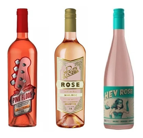 Combo Rosado I I ( Pink Flood, Hey Rose, La Posta)