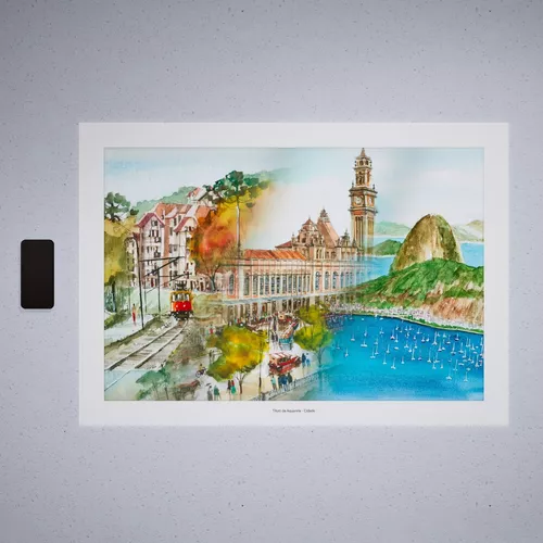 Aquarela De São Paulo - Praça Ramos De Azevedo Garoando - A1