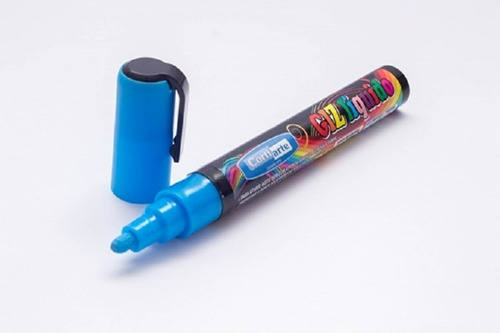 Giz Líquido 05mm 8gr Caneta Lousa Vidro Consulte Cores Cor da tinta Azul