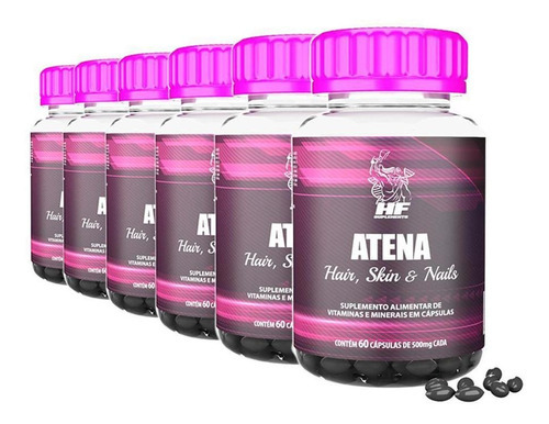 Kit-atena Hair Skin Nails Hf Suplements 6x60caps