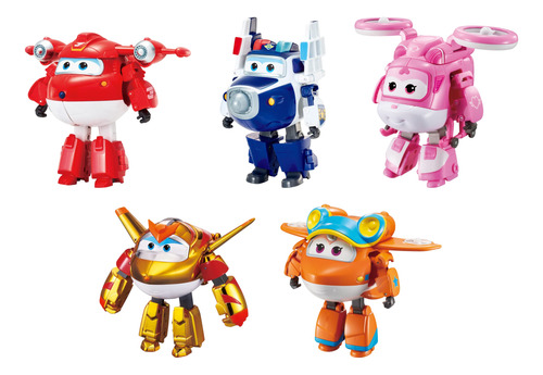 Super Wings Juguetes Transformadores De 5 Pulgadas, Paquete