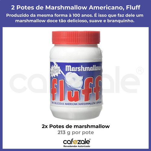 2 Potes, Marshmallow De Colher, Fluff