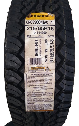 Cauchos Continental Crosscontact At 215/65r16