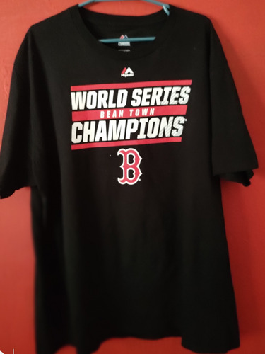 Playera 2xl Majestic Boston Redsox Champion Original Mlb