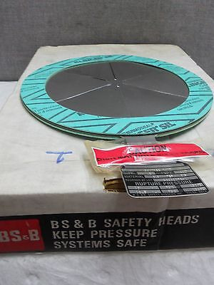 Bs&b 6 Rupture Pressure Disk A0000072-1 New A00000721 Ssd