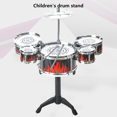 Instrumento Musical Infantil Jazz Drum Set De Cinco Tambores