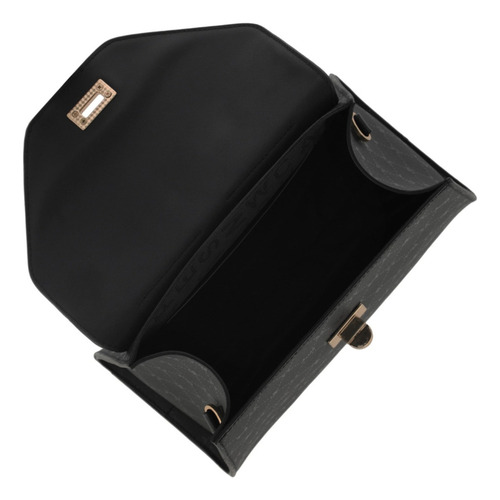 Bolsa De Mano Para Mujer Lucifer W Capsule Negro Hbshiv16cw Acabado De Los Herrajes Oro Diseño De La Tela Gráfico