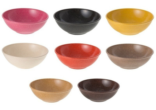 Imagem 3 de 6 de Tigela Cumbuca Plástica 500ml Evo Cores - Kit C/6 Unidades