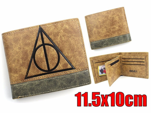 Harry Potter Cartera Importada Reliquias De La Muerte Piel