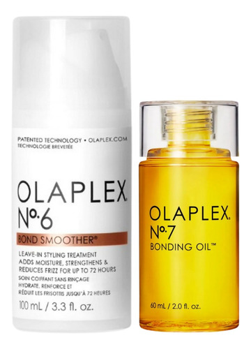 Kit Aceite Tratamiento Para Cabello Olaplex No.6 Y No.7 60ml