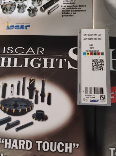 Imagen 2 de 3 de Inserto Fresado Apkt 1003pdr Hm90 Ic328 Iscar