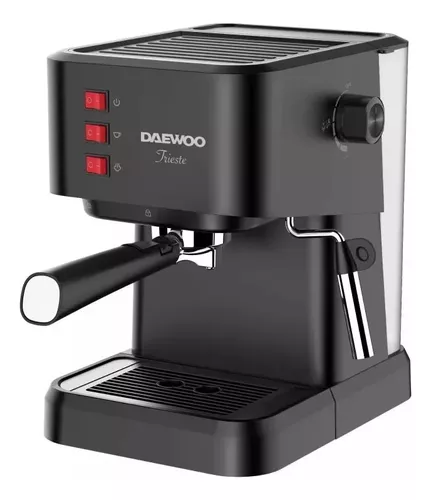 Cafetera express DAEWOO CM1000. Apto para cafè molido o cápsulas  compatibles. Bomba de 20 BAR. - Ortiz & Ortega