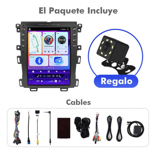 Estéreo For Ford Edge 2011-2014 Android 13 Auto Carplay Gps