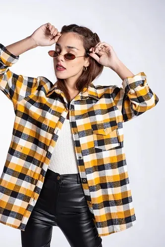 Camisa Le adora Escocesa Manga Larga De Villela Mujer MercadoLibre