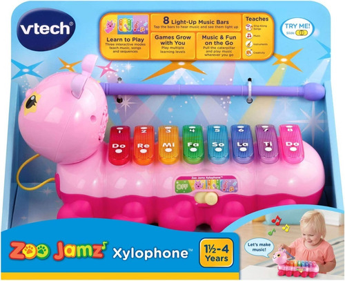 Juguete Didactico Para Niña Xilófono Zoojamz Xylophone Vtech