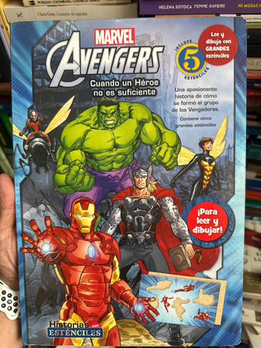 Cuento Para Leer Y Dibujar - Marvel Avengers - Acartonado