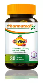 Vamina C 1000mcg / Zinc 10mg Pharmatech 30 Tabletas
